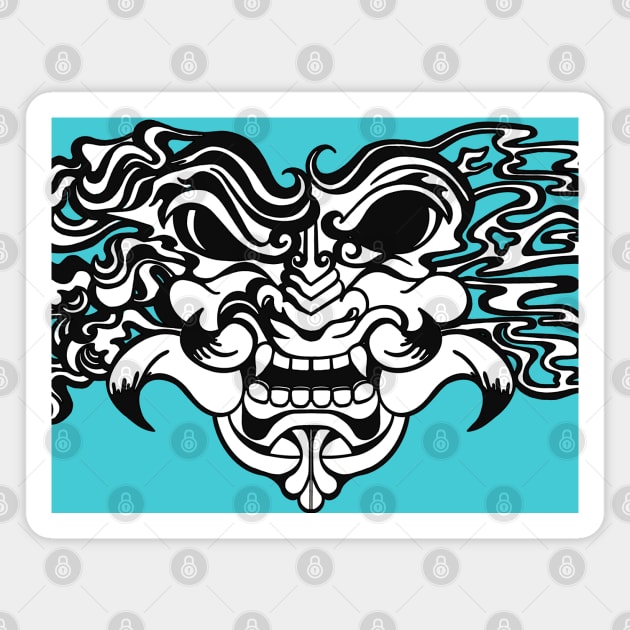 Cloud Oni Magnet by Munda Lyn